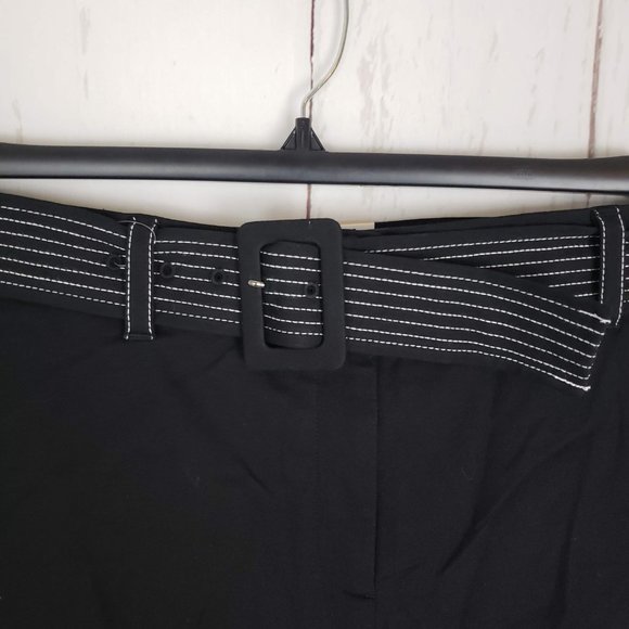 New Alfani Cropped Belted Wide Leg Pants - Picture 3 of 8